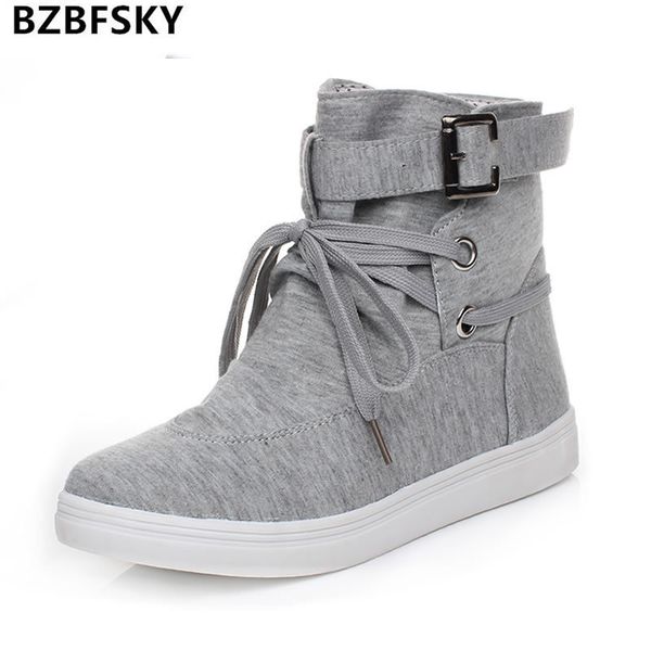 bzbfsky 2019 spring and autumn round head high-belt buckle decoration front lace-up canvas shoes breathable women's shoes, Black
bzbfsky 2019 spring and autumn round head high-belt buckle decoration front lace-up canvas shoes breathable women's shoes, Black