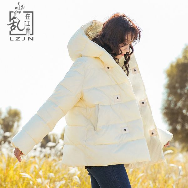 lzjn oversize hooded parka women padding jacket 2018 autumn winter coat loose quilted short jacket mori girl korean outerwear, Black
lzjn oversize hooded parka women padding jacket 2018 autumn winter coat loose quilted short jacket mori girl korean outerwear, Black