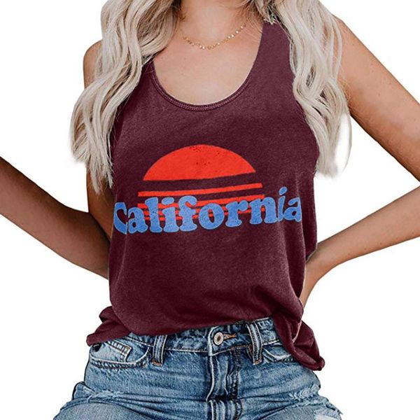 tank women summer sleeveless o-neck back camis beach slim ladies casual sleeveless female shirt tanks tee california#w#w, White
tank women summer sleeveless o-neck back camis beach slim ladies casual sleeveless female shirt tanks tee california#w#w, White
