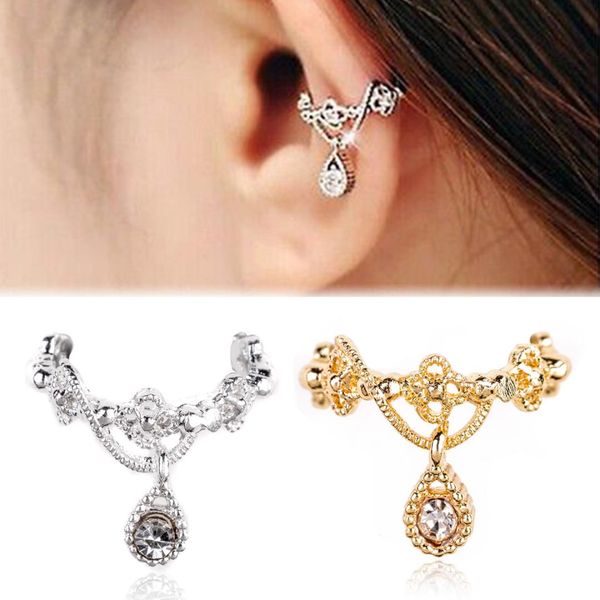ear cuff crystal rhinestone earring clips no pierced ear clips silver gold color water drops wrap clip cartilage earring jewelry
ear cuff crystal rhinestone earring clips no pierced ear clips silver gold color water drops wrap clip cartilage earring jewelry