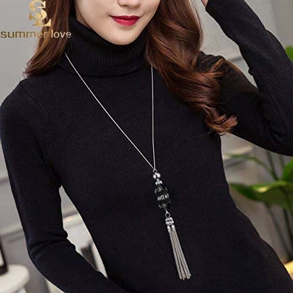 korean crystal long necklace women sweater chain fashion 2019 new rhinestone beads alloy tassel bijoux shiny blue party jewelry lady, Silver
korean crystal long necklace women sweater chain fashion 2019 new rhinestone beads alloy tassel bijoux shiny blue party jewelry lady, Silver