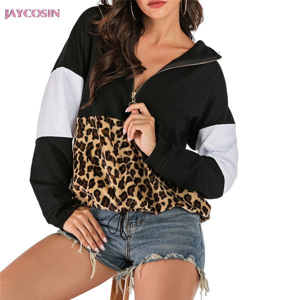jaycosin 2019 personality sweater women's beauty long sleeve hooded leopard print color block casual sweatshirt drop #0806, White;black
jaycosin 2019 personality sweater women's beauty long sleeve hooded leopard print color block casual sweatshirt drop #0806, White;black