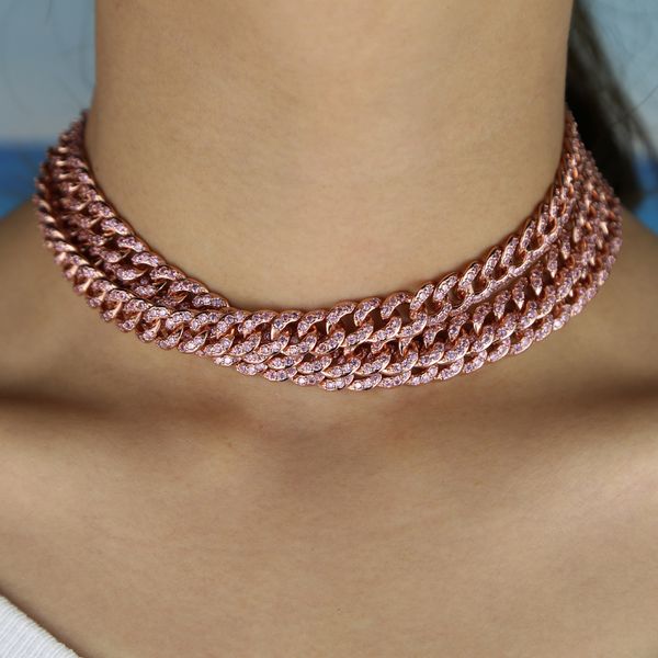 2019 hip hop sparking bling cz link chain rose gold color miami cuban choker chain necklaces iced out stone women rock jewelry, Golden;silver
2019 hip hop sparking bling cz link chain rose gold color miami cuban choker chain necklaces iced out stone women rock jewelry, Golden;silver