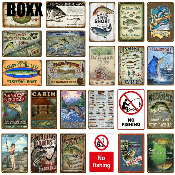 fishing boat decor no fishing vintage tin signs retro poster wall decor for lake house cabin fish gift lunkers metal plate
fishing boat decor no fishing vintage tin signs retro poster wall decor for lake house cabin fish gift lunkers metal plate