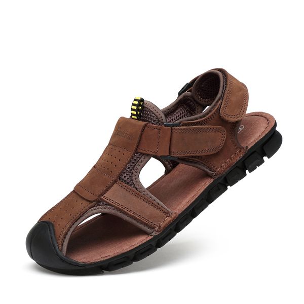 brand classic men genuine leather soft sandals comfortable sandals high-quality men roman summer shoes, Black
brand classic men genuine leather soft sandals comfortable sandals high-quality men roman summer shoes, Black