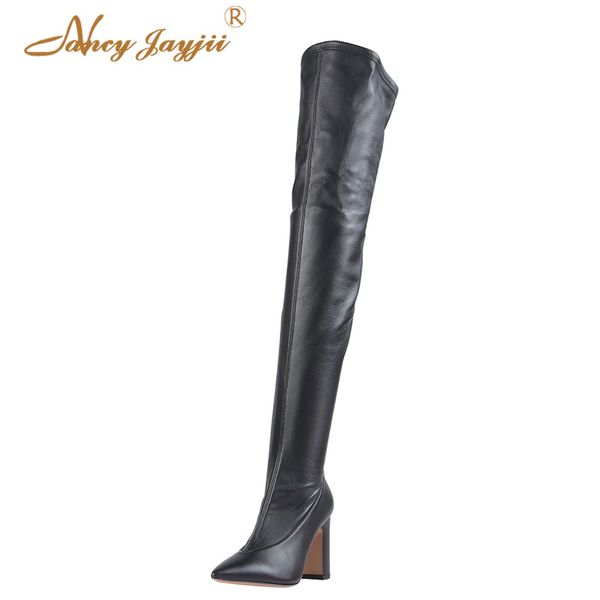 polyurethane woman shoes ladies black boots over-the-knee super high square heels winter zipper mature leisure 8cm~10cm
polyurethane woman shoes ladies black boots over-the-knee super high square heels winter zipper mature leisure 8cm~10cm