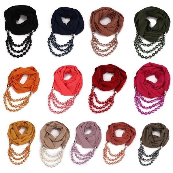 vintage ethnic womens solid color chiffon infinity scarf with large imitation pearl beading chain pendant jewelry necklace, Blue;gray
vintage ethnic womens solid color chiffon infinity scarf with large imitation pearl beading chain pendant jewelry necklace, Blue;gray