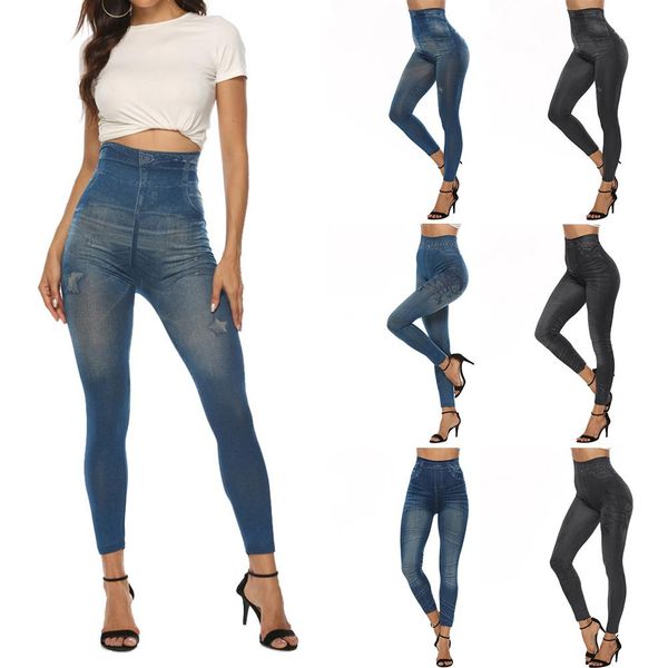 2019 fashion denim pants women jeans high waist black pants stretchy slim imitation jeans leggings skinny tights, Blue
2019 fashion denim pants women jeans high waist black pants stretchy slim imitation jeans leggings skinny tights, Blue