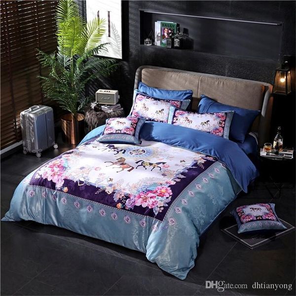 blue horse running among flowers bedding sets new 6pcs suit classic design duvet cover set for men and women
blue horse running among flowers bedding sets new 6pcs suit classic design duvet cover set for men and women