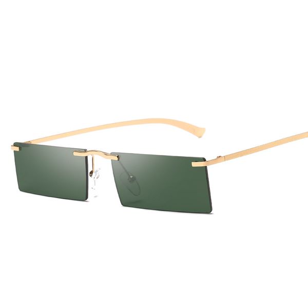 modern designer sunglasses for men and women slim fashion eyewear square rimless glasses oculos de sol, White;black
modern designer sunglasses for men and women slim fashion eyewear square rimless glasses oculos de sol, White;black