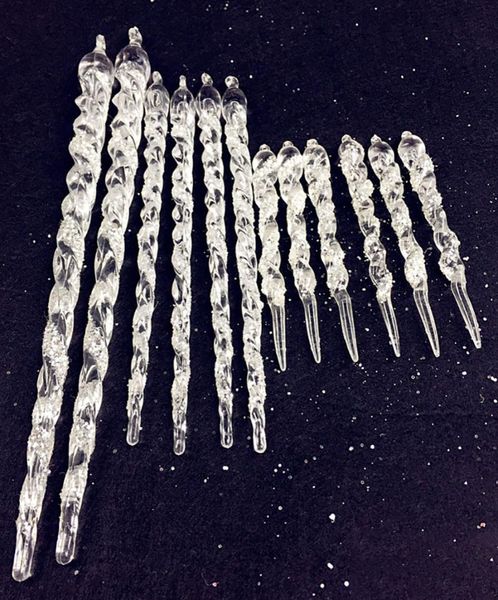 pack of 12) clear acrylic hanging icicle ornaments for christmas tree wedding parties decoration, 5-inch/9-inch
pack of 12) clear acrylic hanging icicle ornaments for christmas tree wedding parties decoration, 5-inch/9-inch