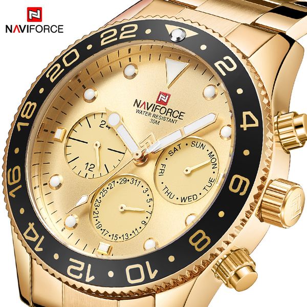 new naviforce mens fashion casual watch luxurious quartz men wristwatch sport waterproof male clock watches relogio masculino, Slivery;brown
new naviforce mens fashion casual watch luxurious quartz men wristwatch sport waterproof male clock watches relogio masculino, Slivery;brown