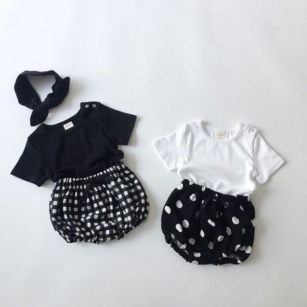 3352 korean summer girls' clothes 2-piece suit t-shirt short sleeve shirt and big pp bread pants dotted plaid shorts no headband t20052, White
3352 korean summer girls' clothes 2-piece suit t-shirt short sleeve shirt and big pp bread pants dotted plaid shorts no headband t20052, White