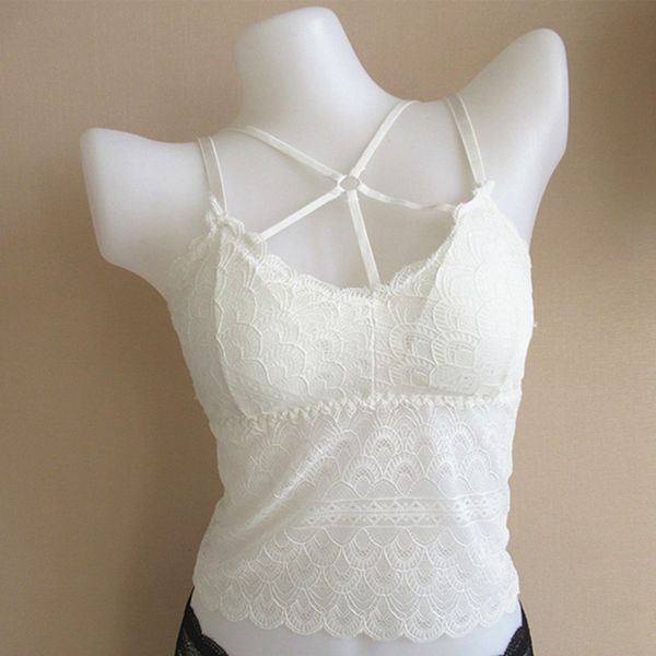 etosell lace floral hollow underwear tank ladies bralette crop solid color vest chest padded tank, Black;white
etosell lace floral hollow underwear tank ladies bralette crop solid color vest chest padded tank, Black;white