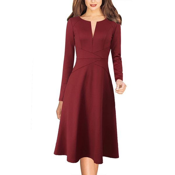 vfemage womens elegant pinstriped print front zipper crisscross casual work business office party flare skater a-line dress 3568, Black;gray
vfemage womens elegant pinstriped print front zipper crisscross casual work business office party flare skater a-line dress 3568, Black;gray