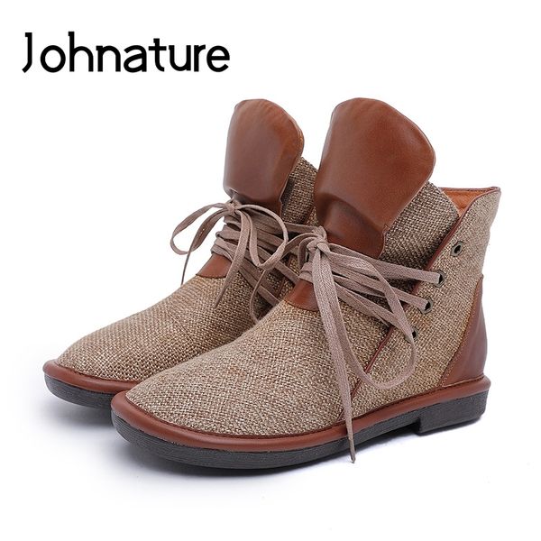 johnature ankle boots for women 2019 new autumn women shoes genuine leather lace-up round toe cotton linen flat with boots, Black
johnature ankle boots for women 2019 new autumn women shoes genuine leather lace-up round toe cotton linen flat with boots, Black
