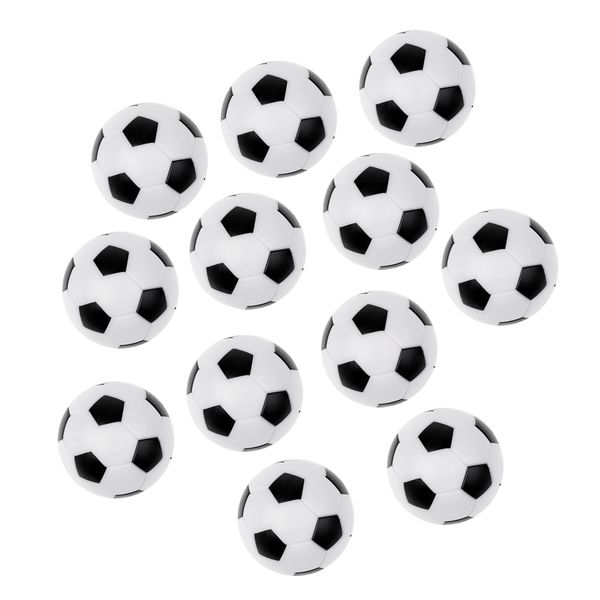 12 pieces 36mm soccer table foosball balls footballs replacement balls table game accessories, black/white
12 pieces 36mm soccer table foosball balls footballs replacement balls table game accessories, black/white