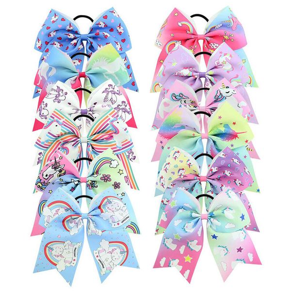 12pcs/set 7inch big bowknot girls princess unicorn headwear kids elastic hair bands baby headdress children fish tail hair ropes, Slivery;white
12pcs/set 7inch big bowknot girls princess unicorn headwear kids elastic hair bands baby headdress children fish tail hair ropes, Slivery;white