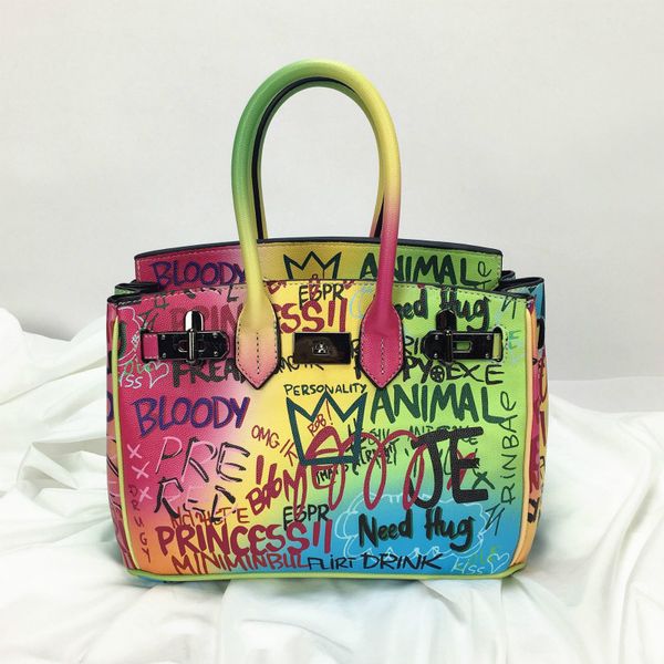 ladies ins fashion handbag women 2020 new luxury rainbow color graffiti platinum bag girl pu leather wild messenger bag
ladies ins fashion handbag women 2020 new luxury rainbow color graffiti platinum bag girl pu leather wild messenger bag