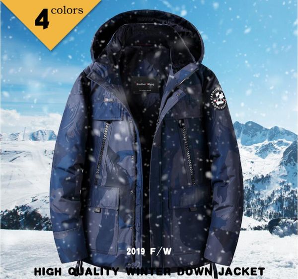 2019 winter new men's white duck down camouflage down jacket streetwear hooded thicken warm fashion casual coat male brand, Black
2019 winter new men's white duck down camouflage down jacket streetwear hooded thicken warm fashion casual coat male brand, Black