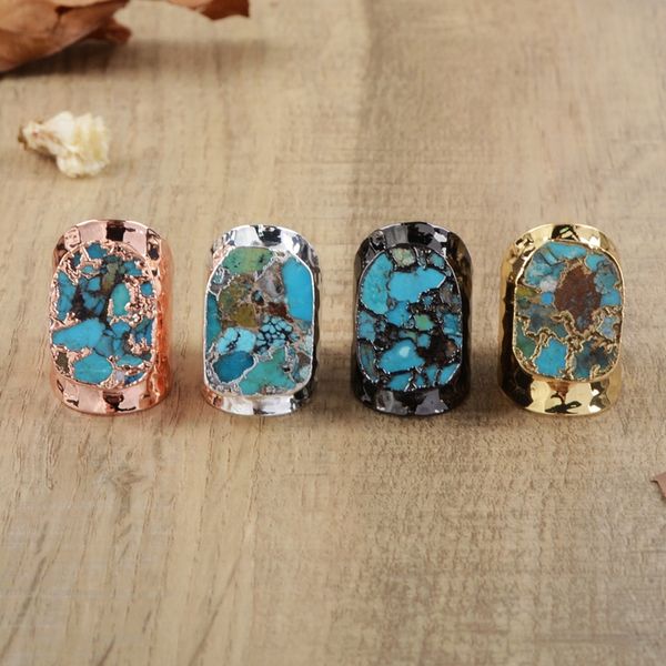 borosa natural copper turquoises band ring classic style natural stones blue howlites party rings in mix colors dropshipping, Golden;silver
borosa natural copper turquoises band ring classic style natural stones blue howlites party rings in mix colors dropshipping, Golden;silver