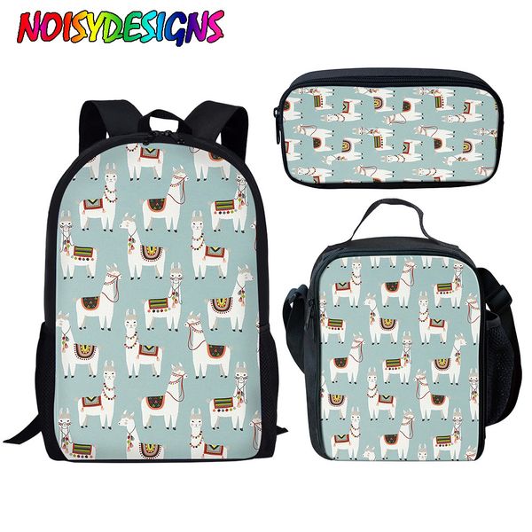 noisydesigns 3pcs/set school backpacks for kids cute animal alpaca printing school bags children primary schoolbag girls bookbag
noisydesigns 3pcs/set school backpacks for kids cute animal alpaca printing school bags children primary schoolbag girls bookbag
