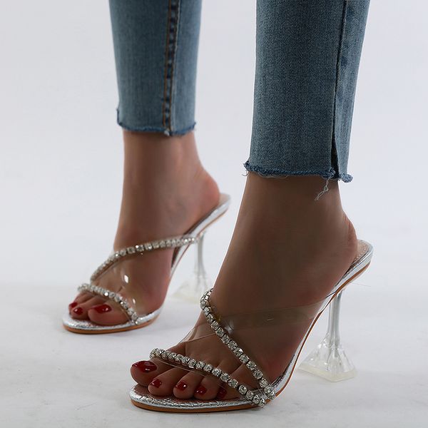 pzilae 2020 new women slippers pvc transparent rhinestone crystal slipper shoes summer clear high heels ladies party sandals, Black
pzilae 2020 new women slippers pvc transparent rhinestone crystal slipper shoes summer clear high heels ladies party sandals, Black