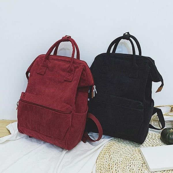 2020 new corduroy backpacks for women mochila fashion casual style ladies solid color back pack for teen girls school backpack
2020 new corduroy backpacks for women mochila fashion casual style ladies solid color back pack for teen girls school backpack
