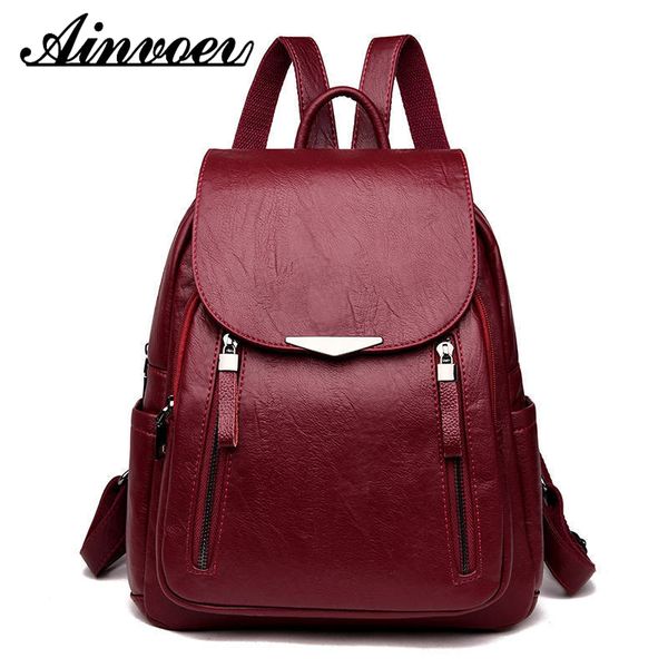 ainvoev ladies backbag back pack red new women backpack female solid bagpack pu leather backpack women black
ainvoev ladies backbag back pack red new women backpack female solid bagpack pu leather backpack women black