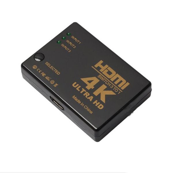 hdmi 4k*2k full hd 3 port in 1 out 1080p switch switcher hub with remote control splitter box for apple hdtv ps4 dvd
hdmi 4k*2k full hd 3 port in 1 out 1080p switch switcher hub with remote control splitter box for apple hdtv ps4 dvd