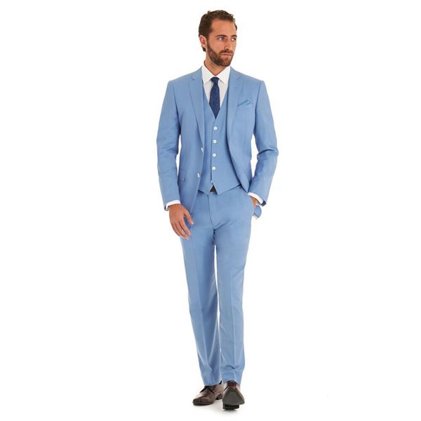 hb075 selling sky blue business mens suits 3 pieces (jacket+pants+vest) wedding tuxedos man formal suit for men, White;black
hb075 selling sky blue business mens suits 3 pieces (jacket+pants+vest) wedding tuxedos man formal suit for men, White;black