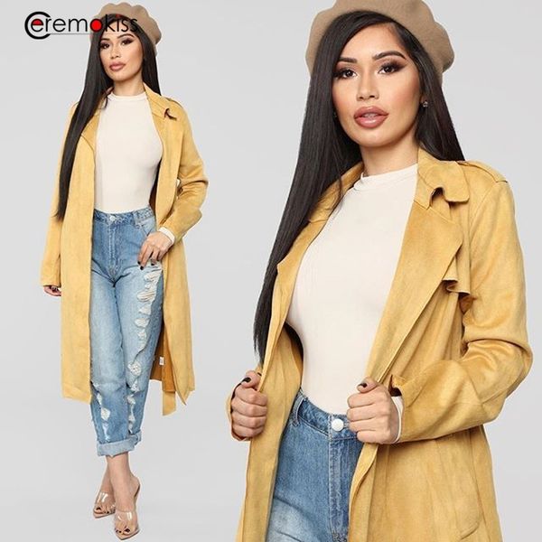 winter solid trench coat women wide lapel belt long coat yellow long sleeve outwear plus size female windbreaker ladies, Tan;black
winter solid trench coat women wide lapel belt long coat yellow long sleeve outwear plus size female windbreaker ladies, Tan;black