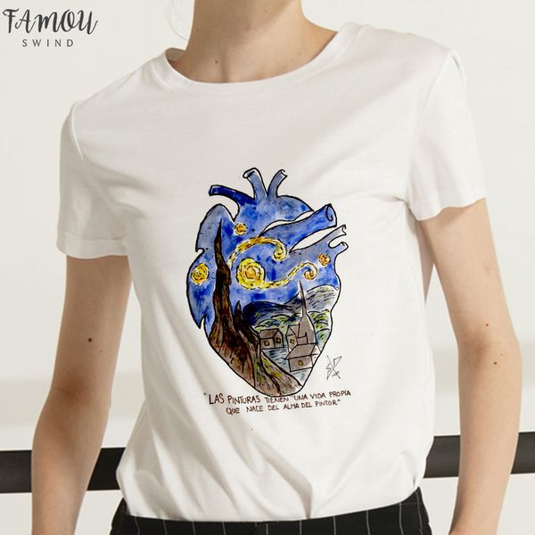 new harajuku summer t shirt women van art oil painting t shirt fashion tshirt female aesthetics tees clothing, White
new harajuku summer t shirt women van art oil painting t shirt fashion tshirt female aesthetics tees clothing, White