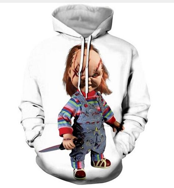 new fashion men/women haloween movie chucky scarred good guy doll 3d sweatshirts hoodies autumn winter casual print hooded pullovers, Black
new fashion men/women haloween movie chucky scarred good guy doll 3d sweatshirts hoodies autumn winter casual print hooded pullovers, Black