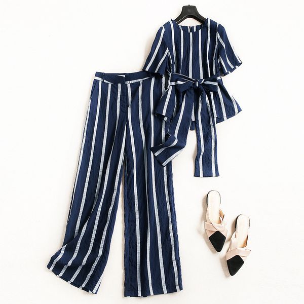 $2020 new summer dress the collar to collect waist with contrast color stripe wide-legged trousers fashion suits, 2836, White
$2020 new summer dress the collar to collect waist with contrast color stripe wide-legged trousers fashion suits, 2836, White