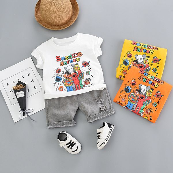 summer 2020 kids baby clothes casual cartoon printed short-sleeved t-shirt and pants 2 piece toddler boys clothing sets, White
summer 2020 kids baby clothes casual cartoon printed short-sleeved t-shirt and pants 2 piece toddler boys clothing sets, White
