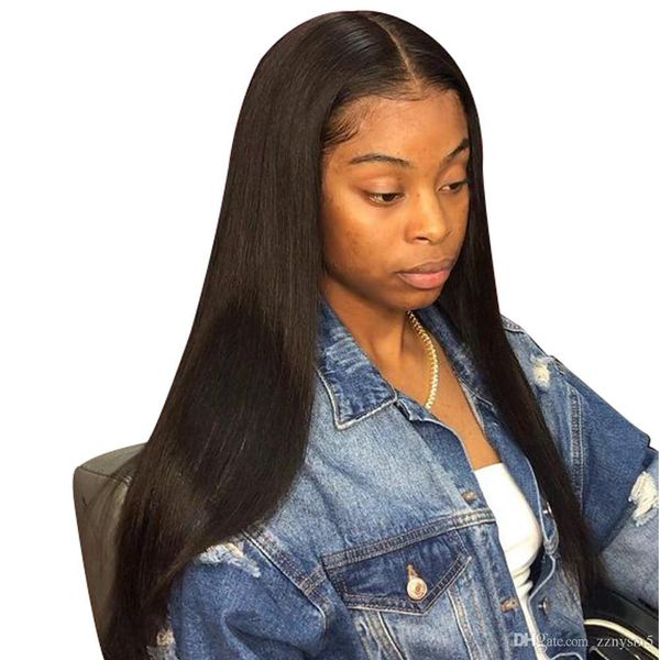 парики из фронта шнурка волос 150% бразильский реми длинный прямой парик человека предварительно сорвал с волосами младенца натуральный цвет, Black
парики из фронта шнурка волос 150% бразильский реми длинный прямой парик человека предварительно сорвал с волосами младенца натуральный цвет, Black