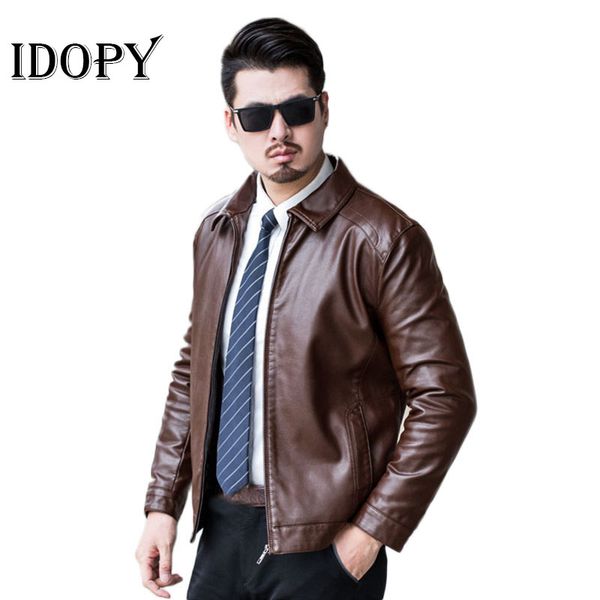 idopy mens leather coat leather jackets size m-3xl fashion casual outerwear for men jacket, Black
idopy mens leather coat leather jackets size m-3xl fashion casual outerwear for men jacket, Black