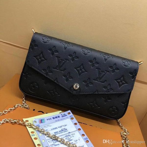 genuine leather pochette felicie 3pcs presbyopic women wallet fashion chain shoulder bag evening pochette mobile card holder purse #5879, Red;black
genuine leather pochette felicie 3pcs presbyopic women wallet fashion chain shoulder bag evening pochette mobile card holder purse #5879, Red;black