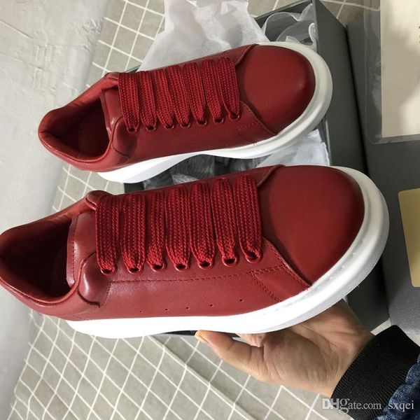 wholesale fashion luxury designer women shoes red lace-up sneaker pure color casual mens trainers men women rubber sole sneaker size 35-46, Black
wholesale fashion luxury designer women shoes red lace-up sneaker pure color casual mens trainers men women rubber sole sneaker size 35-46, Black
