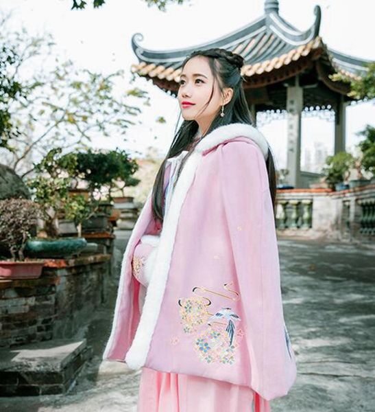 women vintage lolita pink cloak winter embroidered hooded cape coat party cosplay costume 76cm length, Black;red
women vintage lolita pink cloak winter embroidered hooded cape coat party cosplay costume 76cm length, Black;red