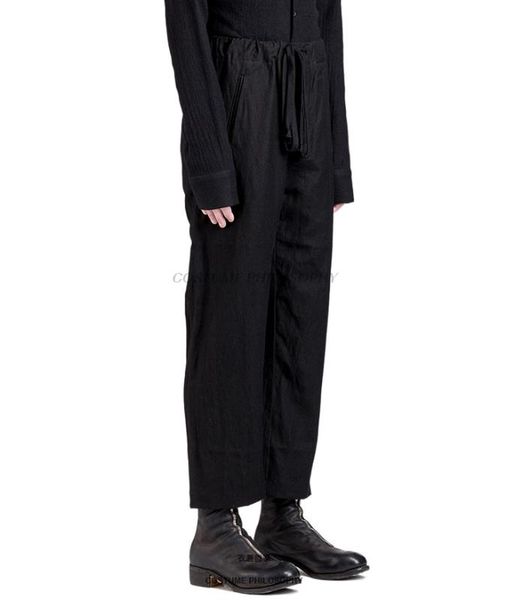 new 27-44 2018 men's clothing gd hair stylist fashion catwalk linen loose ventilation casual pants trousers plus size costumes, Black
new 27-44 2018 men's clothing gd hair stylist fashion catwalk linen loose ventilation casual pants trousers plus size costumes, Black