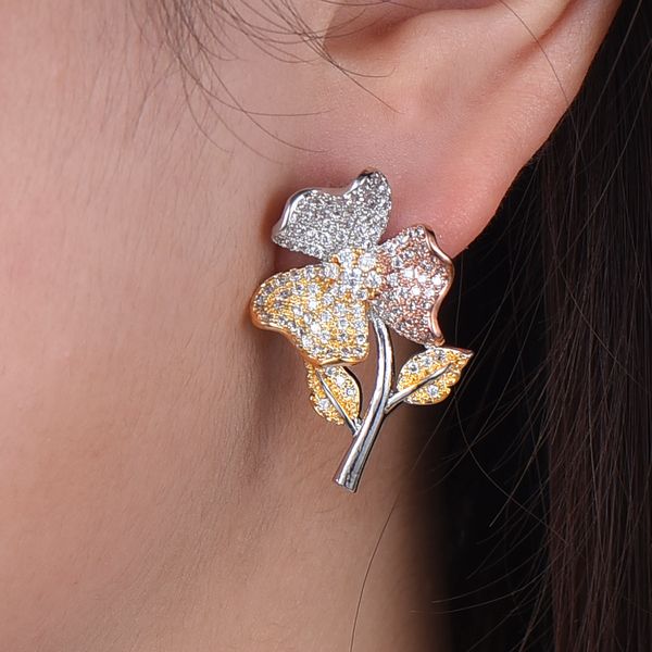 larrauri lovely girls jewelry statement earrings fashion korean flower earrings cubic zirconia boucle d'oreille, Golden;silver
larrauri lovely girls jewelry statement earrings fashion korean flower earrings cubic zirconia boucle d'oreille, Golden;silver