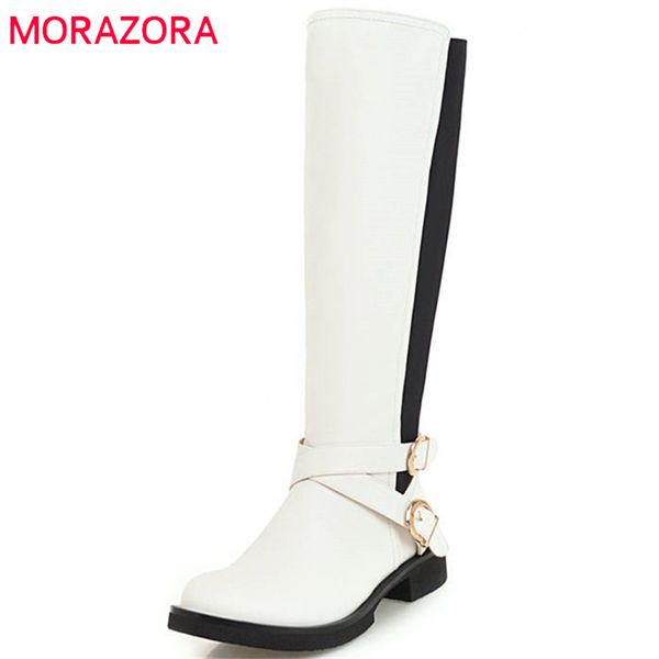morazora 2020 new fashion knee high boots women round toe pu mixed colors autumn winter boots comfortable low heels shoes woman, Black
morazora 2020 new fashion knee high boots women round toe pu mixed colors autumn winter boots comfortable low heels shoes woman, Black