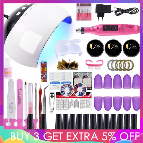 24w uv lamp 6/10/12 color soak off gel nail coat gel nail polish kit manicure set electric manicure handle kit
24w uv lamp 6/10/12 color soak off gel nail coat gel nail polish kit manicure set electric manicure handle kit
