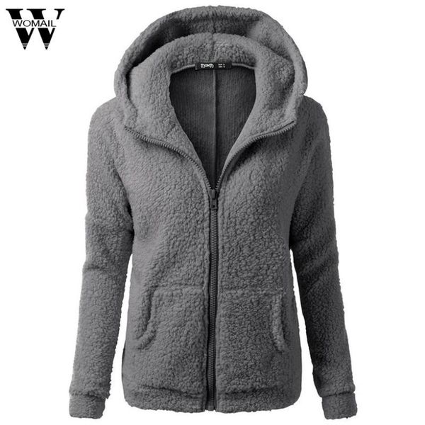 womail casual women hooded coat winter warm wool zipper coat cotton outwear jan12/30 oct30, Black
womail casual women hooded coat winter warm wool zipper coat cotton outwear jan12/30 oct30, Black