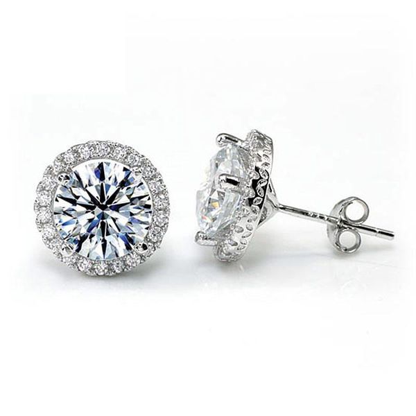 exquisite women earrings stud 2 ct round cut created diamond halo stud 925 sterling silver earrings, Golden;silver
exquisite women earrings stud 2 ct round cut created diamond halo stud 925 sterling silver earrings, Golden;silver