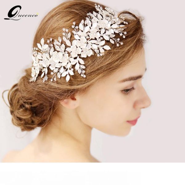 queenco silver floral bridal headpiece tiara wedding hair accessories hair vine handmade headband hair jewelry for bride mx190817, Golden;white
queenco silver floral bridal headpiece tiara wedding hair accessories hair vine handmade headband hair jewelry for bride mx190817, Golden;white