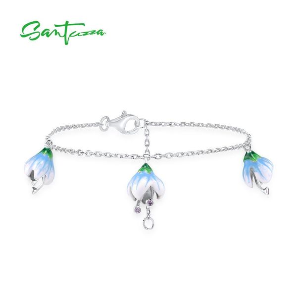 santuzza silver bracelets for women genuine 925 sterling silver exquisite white blooming flower fine jewelry handmade enamel cx200702, Black
santuzza silver bracelets for women genuine 925 sterling silver exquisite white blooming flower fine jewelry handmade enamel cx200702, Black