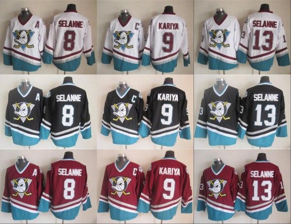 anaheim ducks # 8 селянне 9 пол кария 13 селянне белый фиолетовый черный красный ccm hockey джерси 100% прошитой, Black;red
anaheim ducks # 8 селянне 9 пол кария 13 селянне белый фиолетовый черный красный ccm hockey джерси 100% прошитой, Black;red